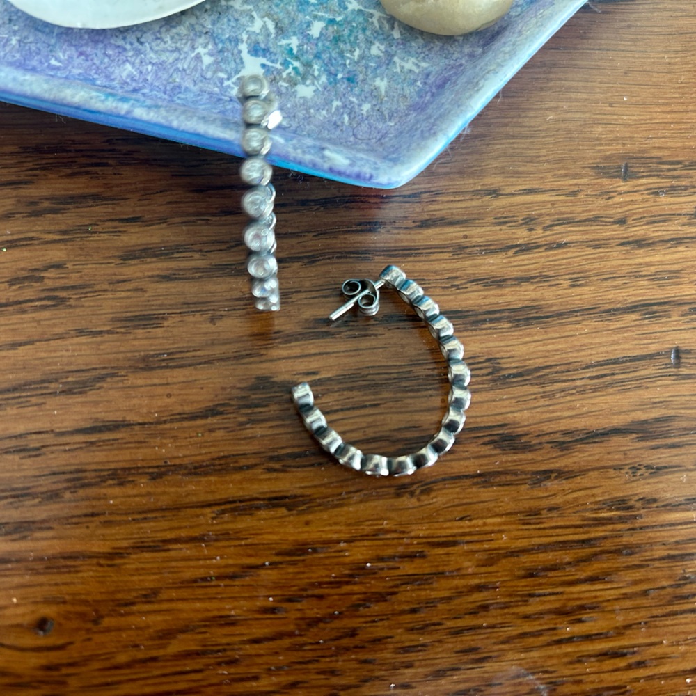 Elegant Silver Hoop Earrings
